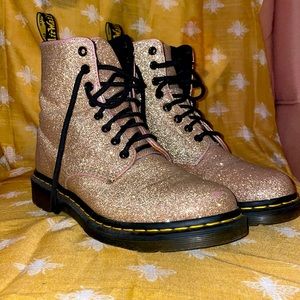 Dr. Martens 1460 Pascal Glitter Rose Gold